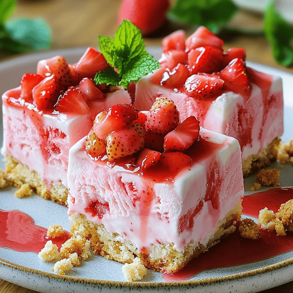Strawberry Shortcake Ice Cream Bars Simple Recipe