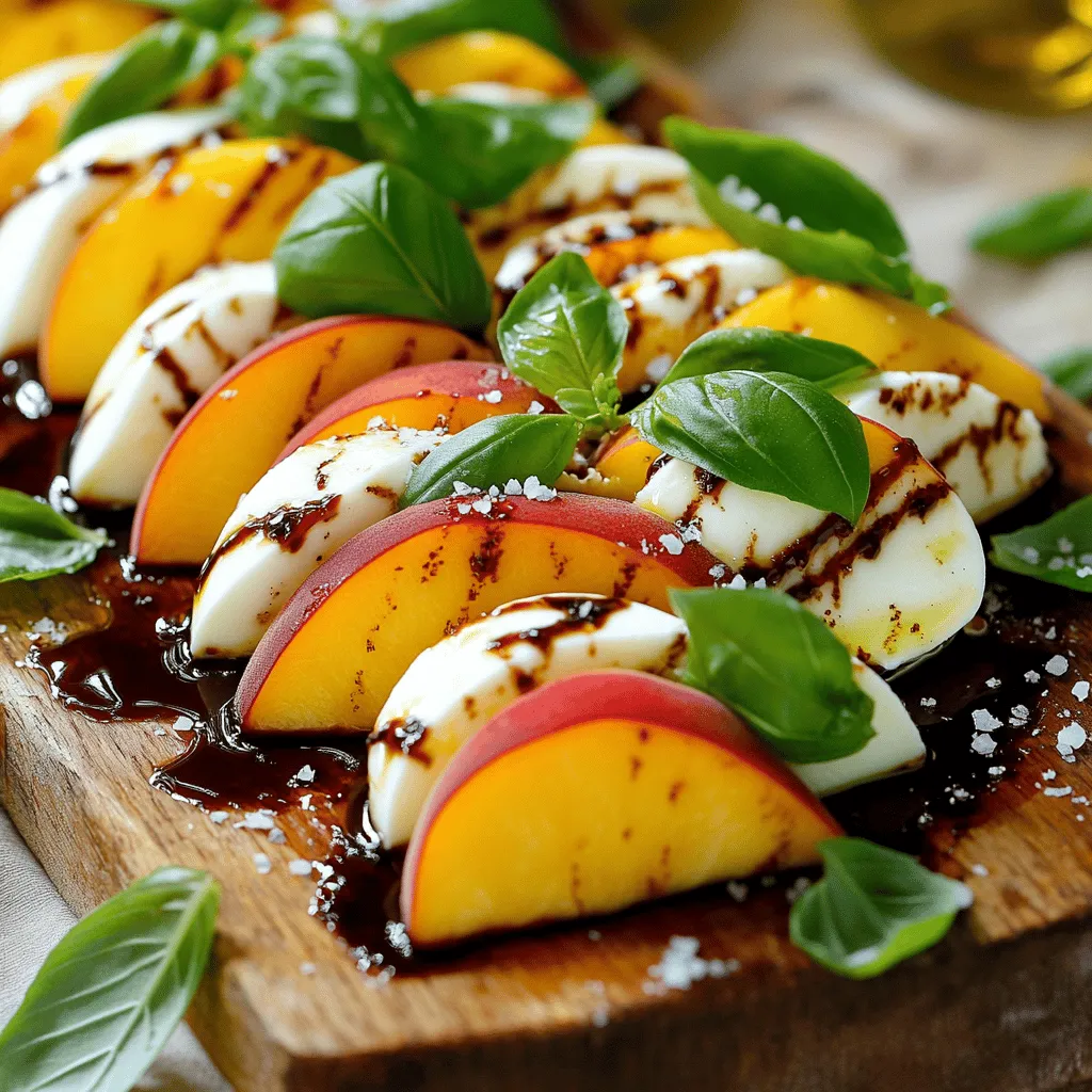 Peach Caprese Salad Refreshing and Flavorful Dish
