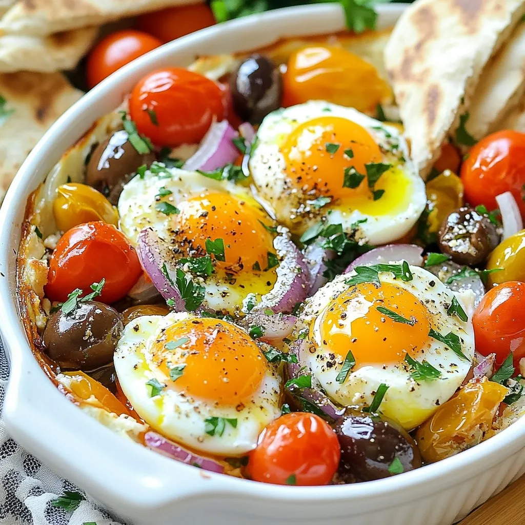 Mediterranean Baked Feta Eggs Easy and Flavorful Dish