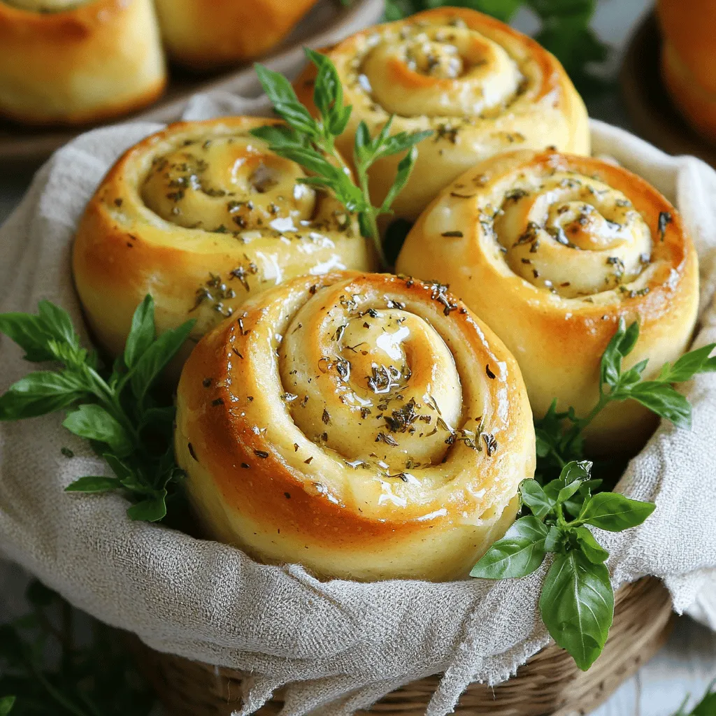 Herb &#038; Garlic Swirl Rolls Tasty and Easy to Make