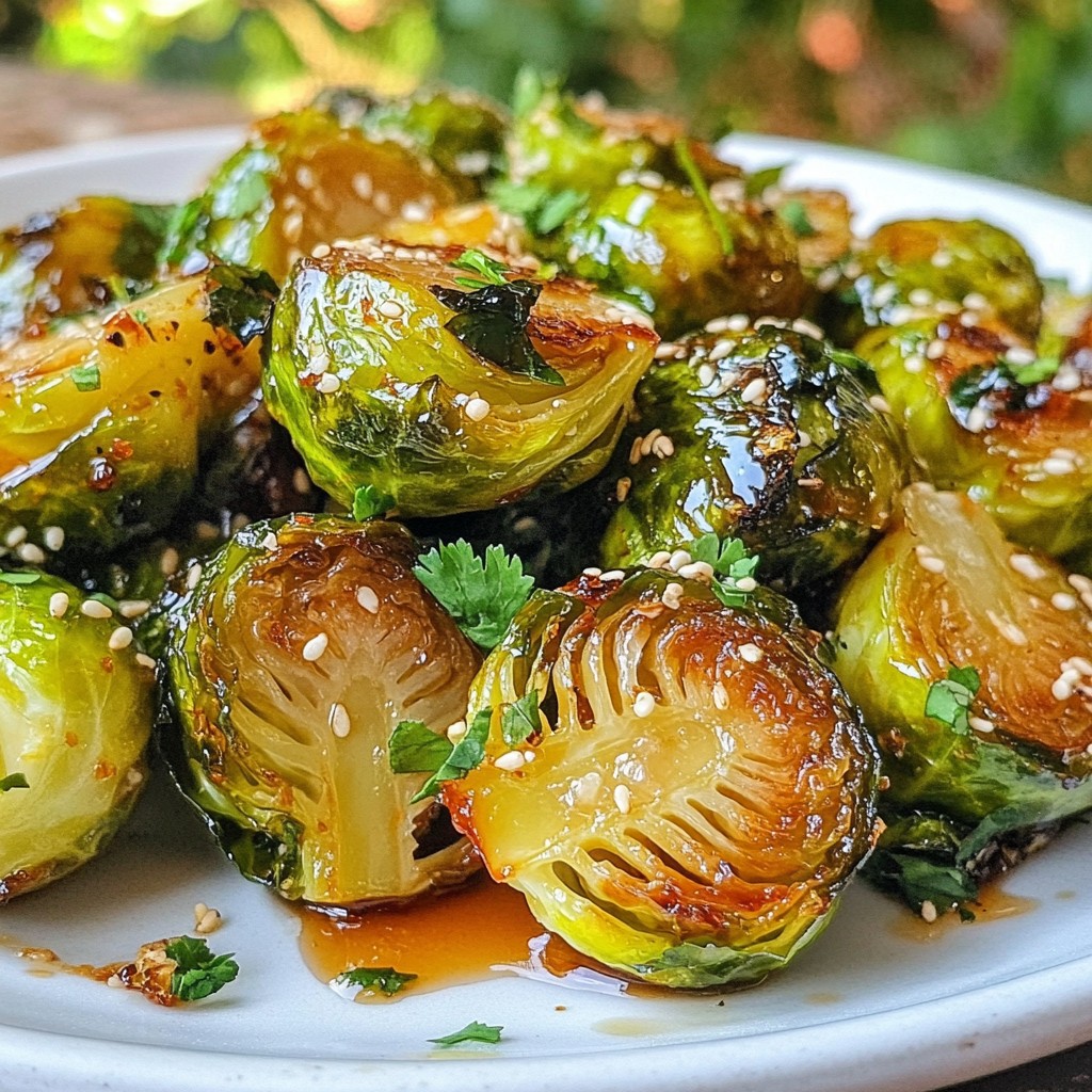 Sriracha Maple Brussels Sprouts Flavorful Roasted Dish
