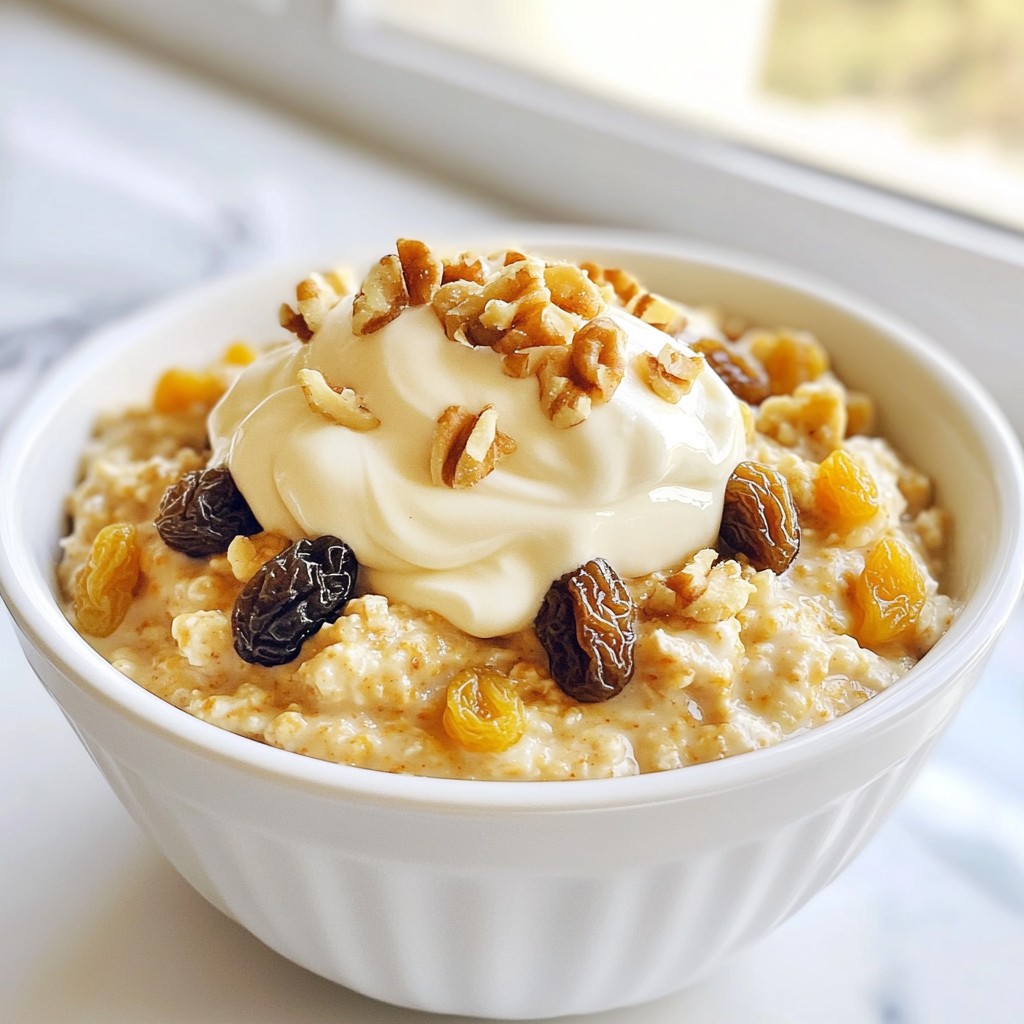Carrot Cake Oatmeal Simple and Delicious Recipe