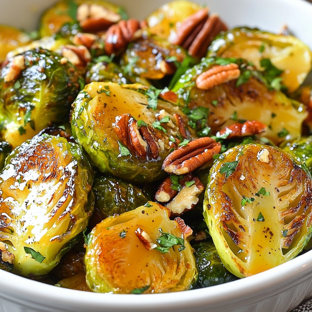 Maple Dijon Roasted Brussels Sprouts Flavorful Delight