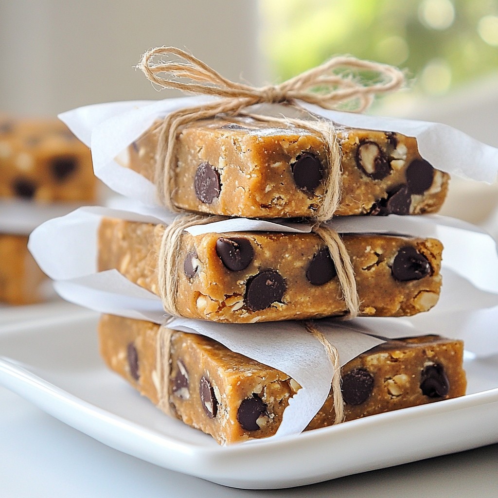 Peanut Butter Chocolate Chip Energy Bars Delight