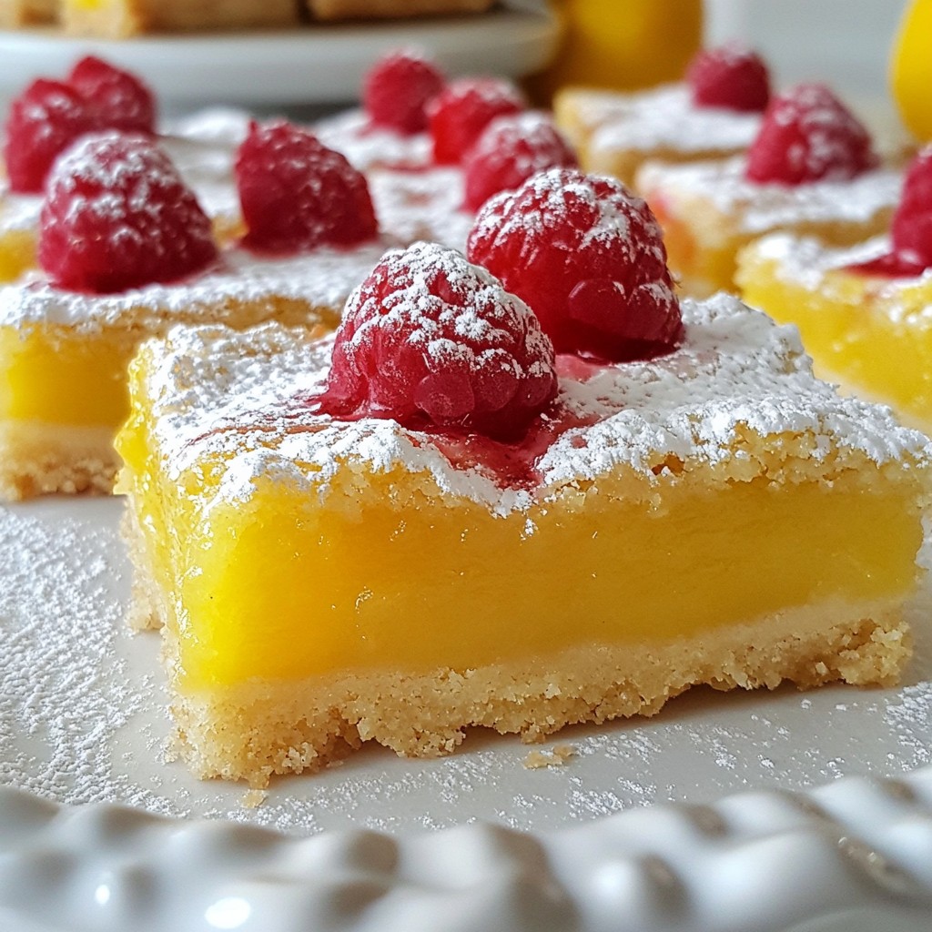 Raspberry Swirl Lemon Bars Simple and Tasty Treat