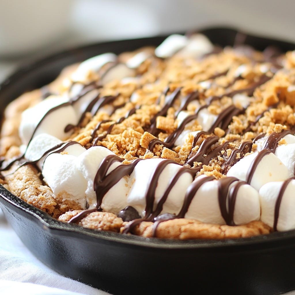 S’mores Cookie Skillet Irresistible Dessert Recipe