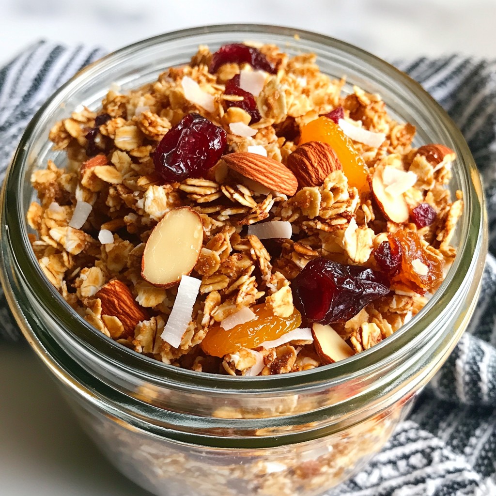 Coconut Almond Granola Clusters Crunchy and Nutritious