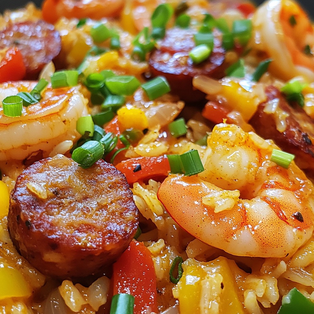 Savory Shrimp and Sausage Jambalaya Delight Recipe