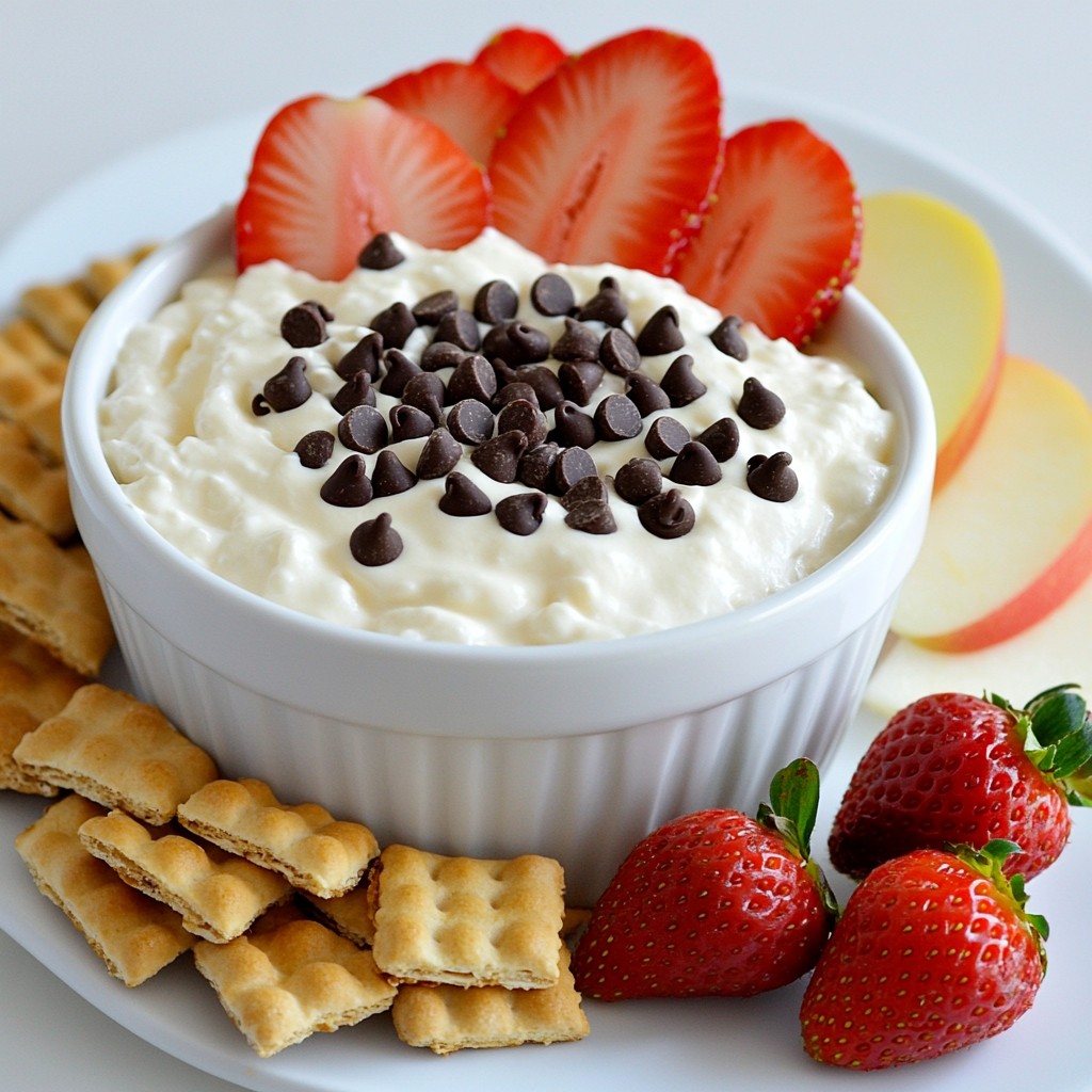 Chocolate Chip Cheesecake Dip Easy and Delicious Snack