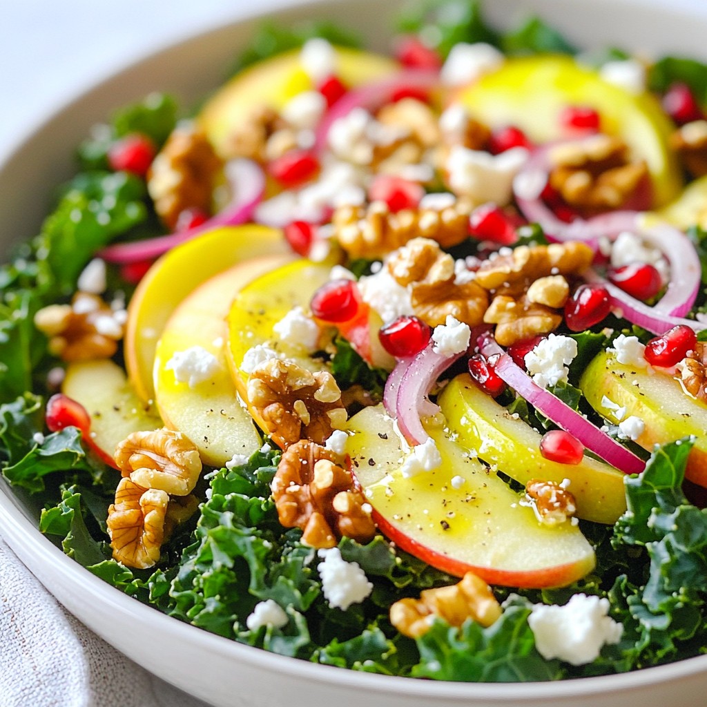 Winter Kale Apple Salad Fresh and Flavorful Delight