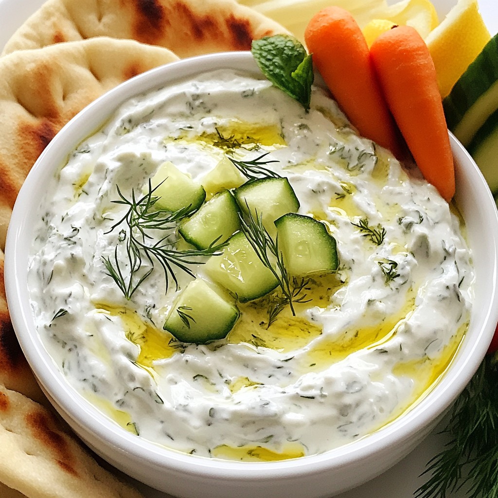 Creamy Greek Tzatziki Dip Easy and Flavorful Recipe