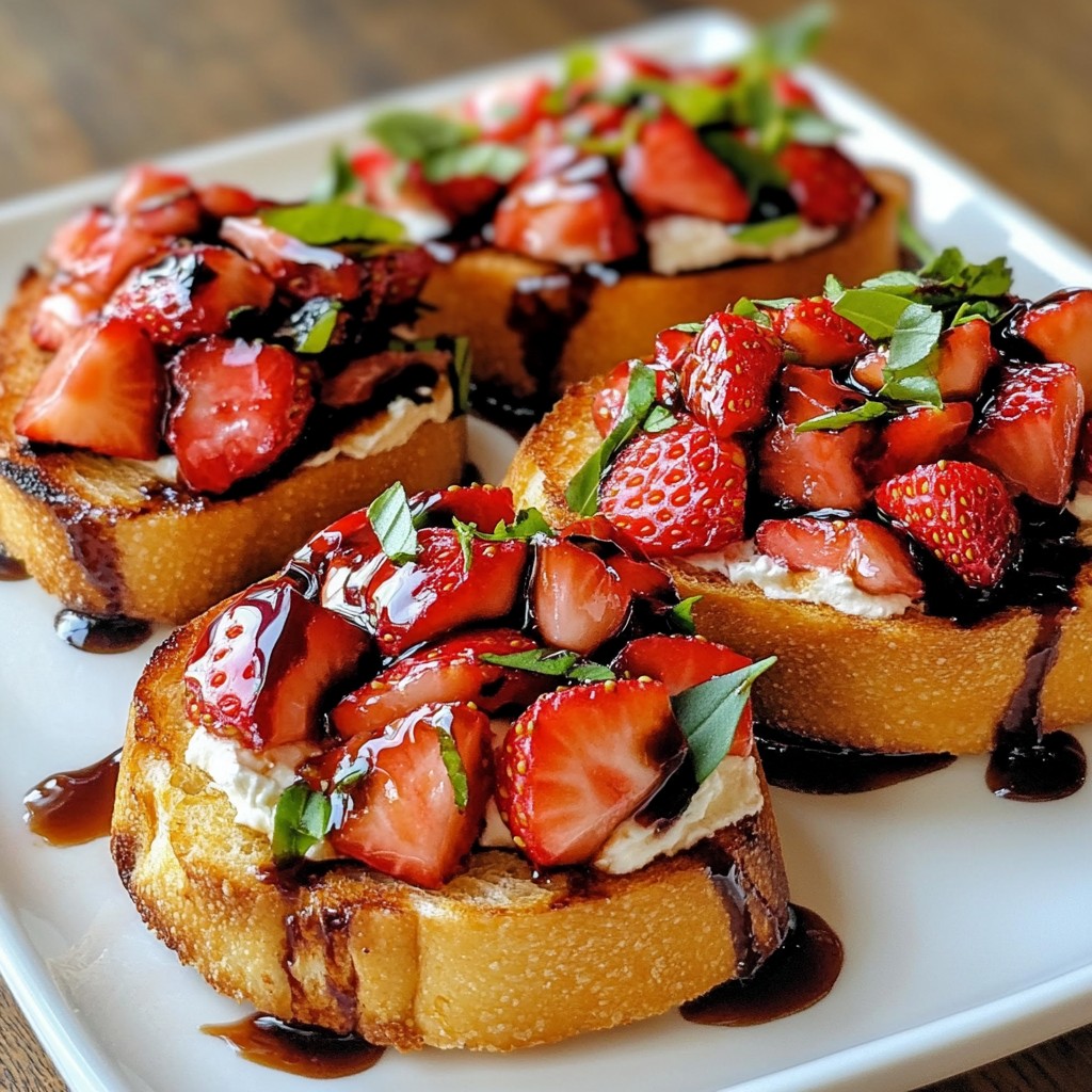 Balsamic Strawberry Bruschetta Savory Delight Recipe