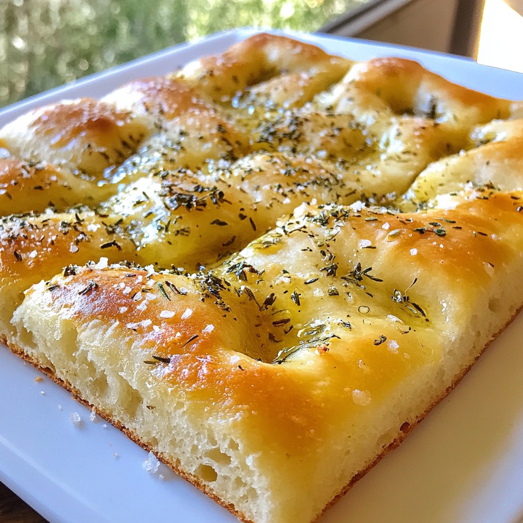 Garlic Herb Focaccia Fluffy and Flavorful Bread Recipe