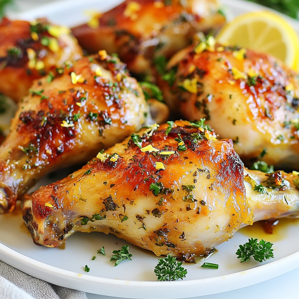 Herb Garlic Roasted Chicken Legs Easy and Flavorful Dish