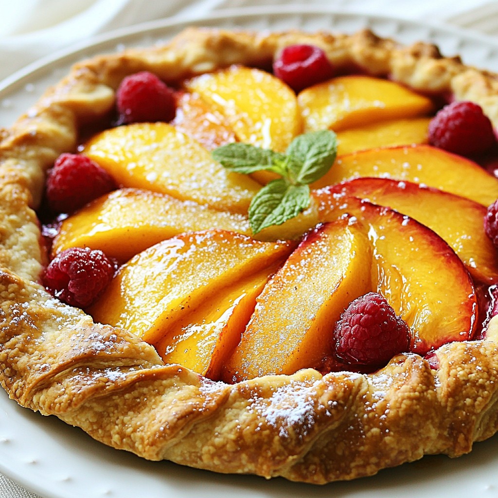 Peach Raspberry Galette Simple and Delicious Dessert