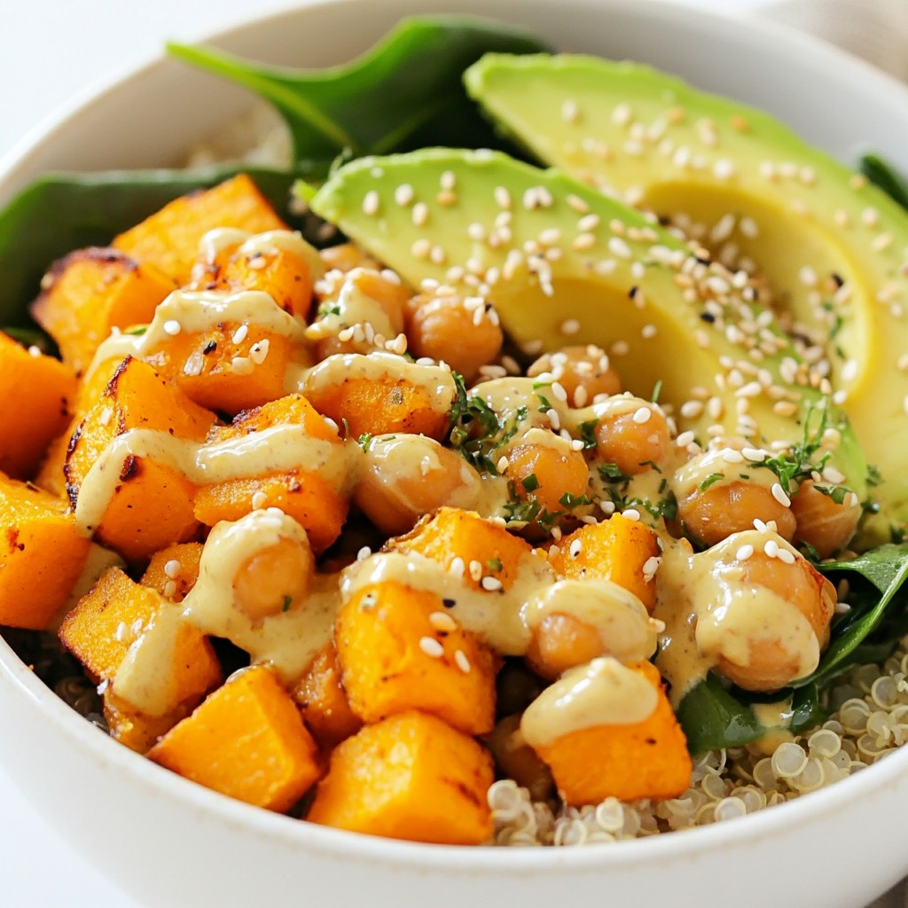 Sweet Potato Chickpea Buddha Bowl for Healthy Eating