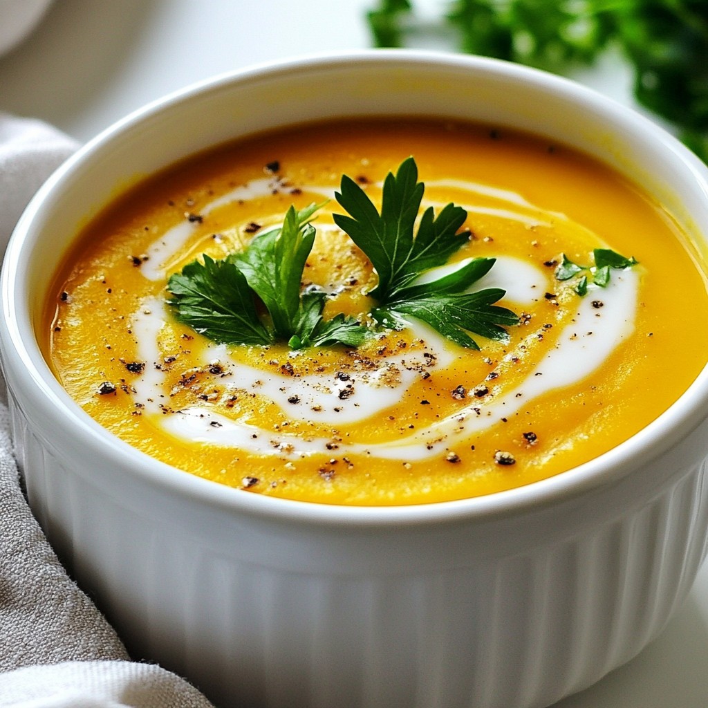 Roasted Butternut Squash Soup Creamy and Flavorful Dish