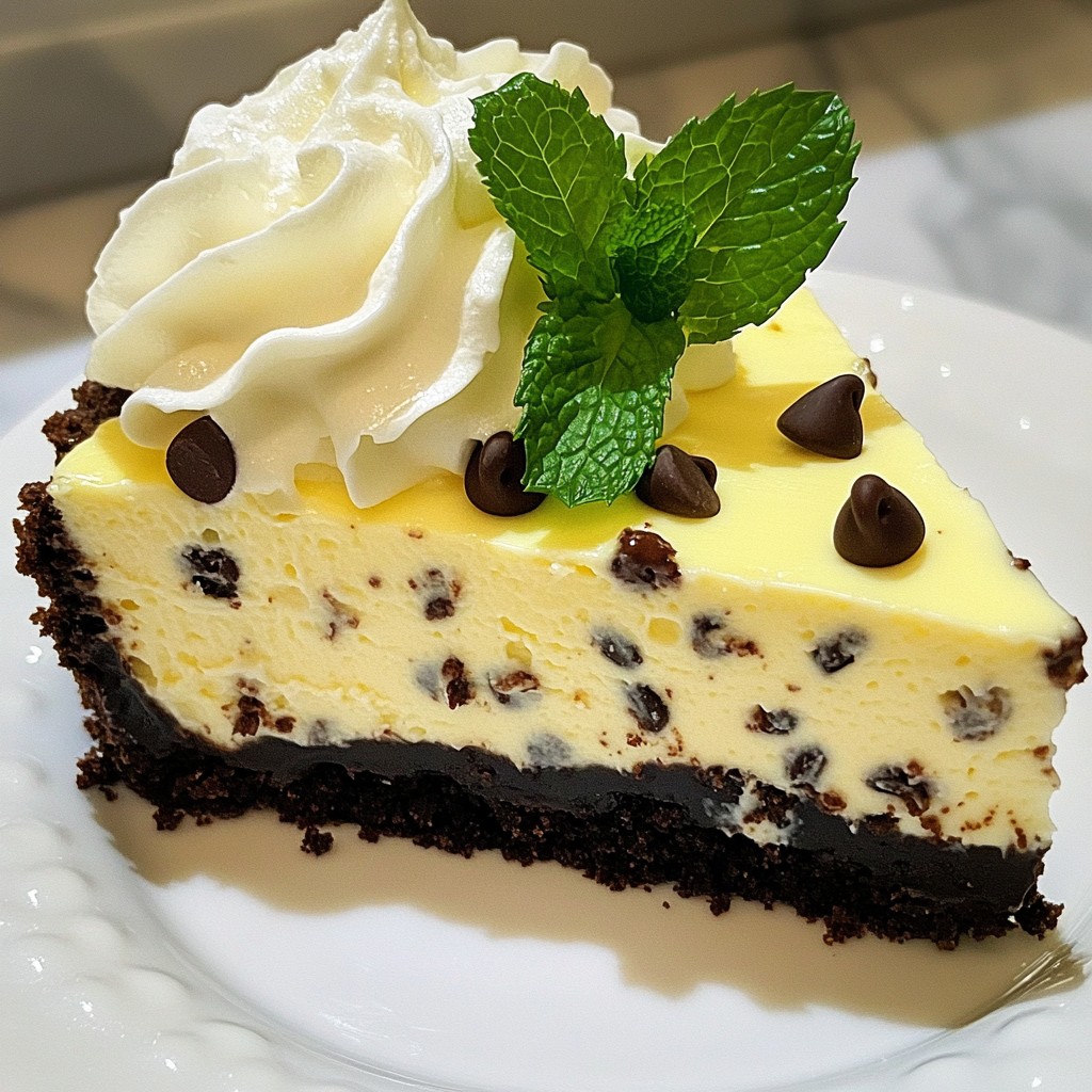 Mint Chocolate Chip Cheesecake Irresistible Recipe