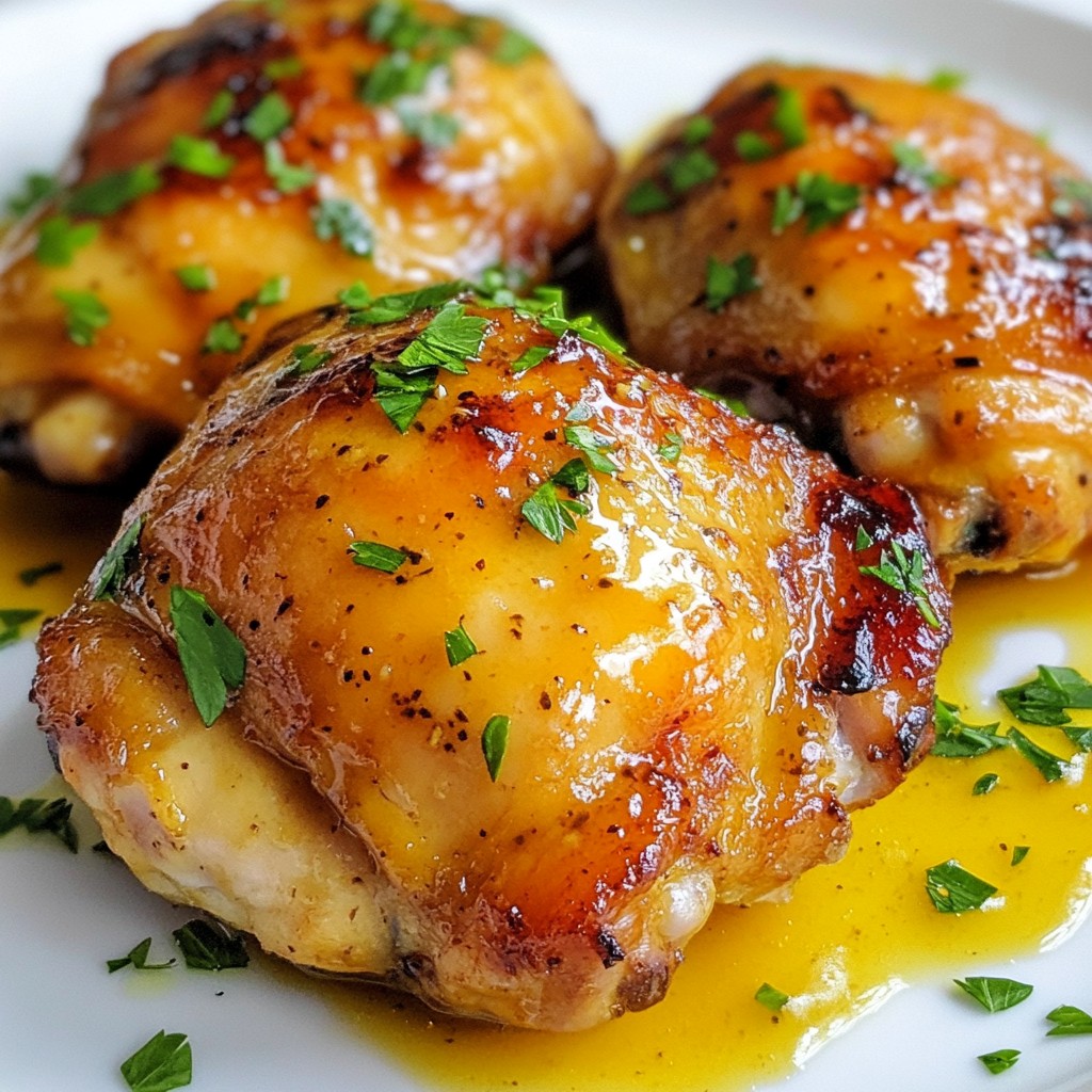 Honey Mustard Chicken Thighs Irresistible Flavor Recipe