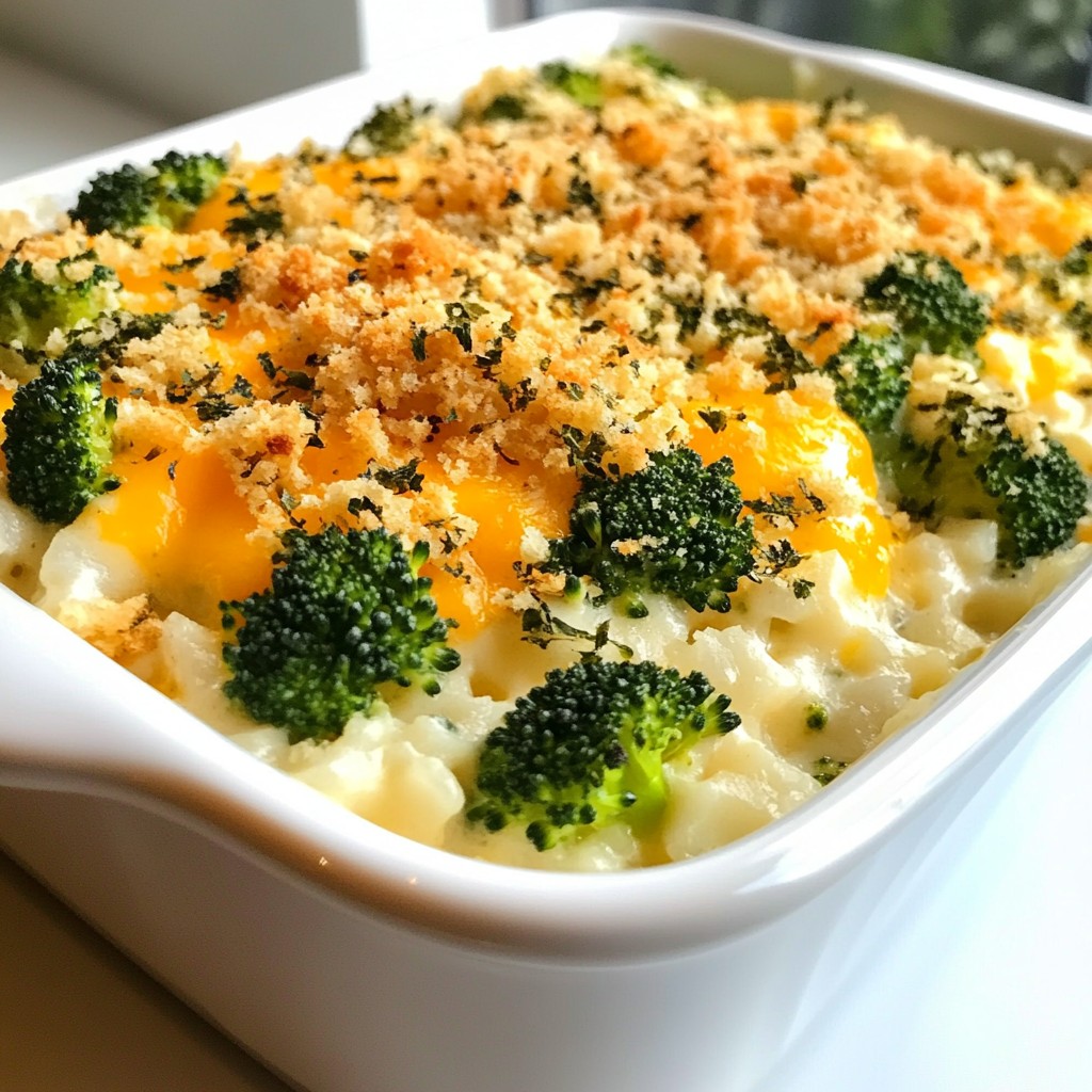 Cheesy Broccoli Rice Casserole Simple and Scrumptious