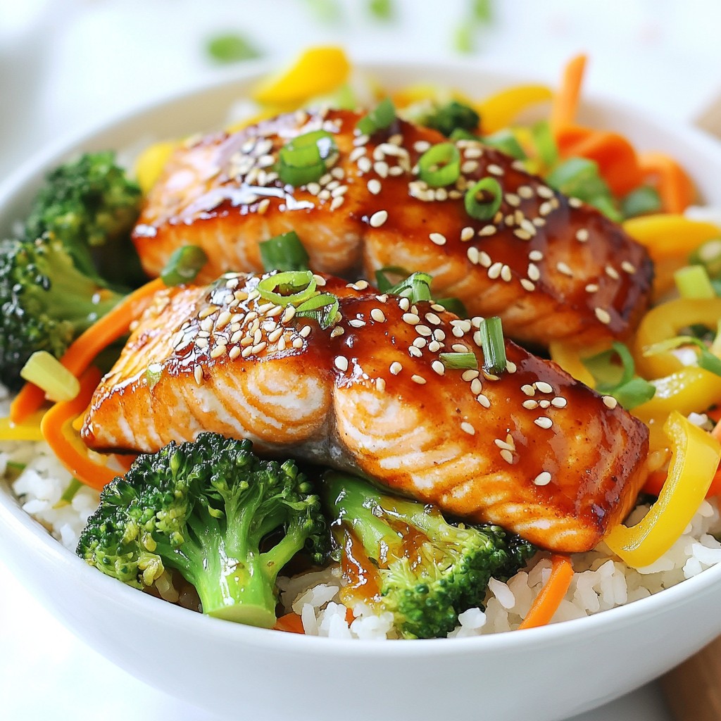 Teriyaki Salmon Rice Bowls Flavorful and Easy Recipe