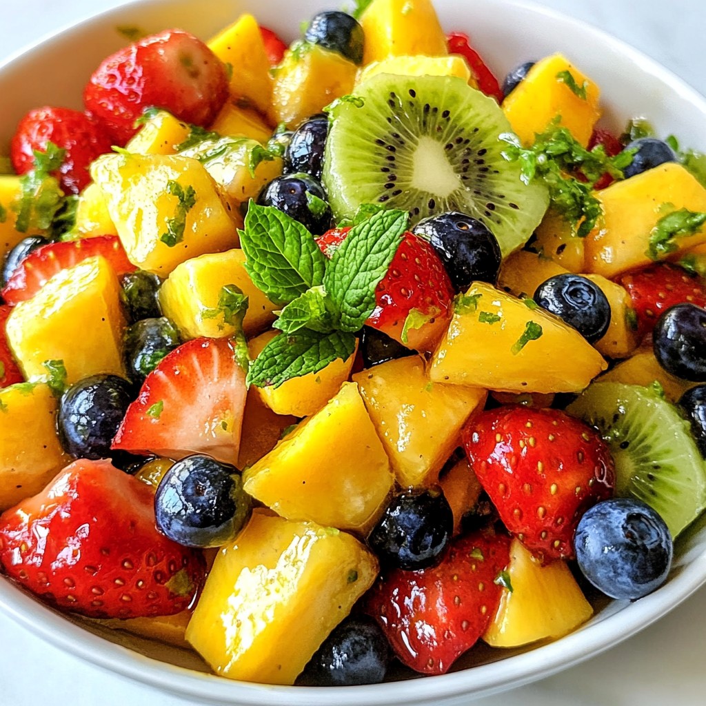 Honey Lime Fruit Salad Refreshing and Tasty Mix