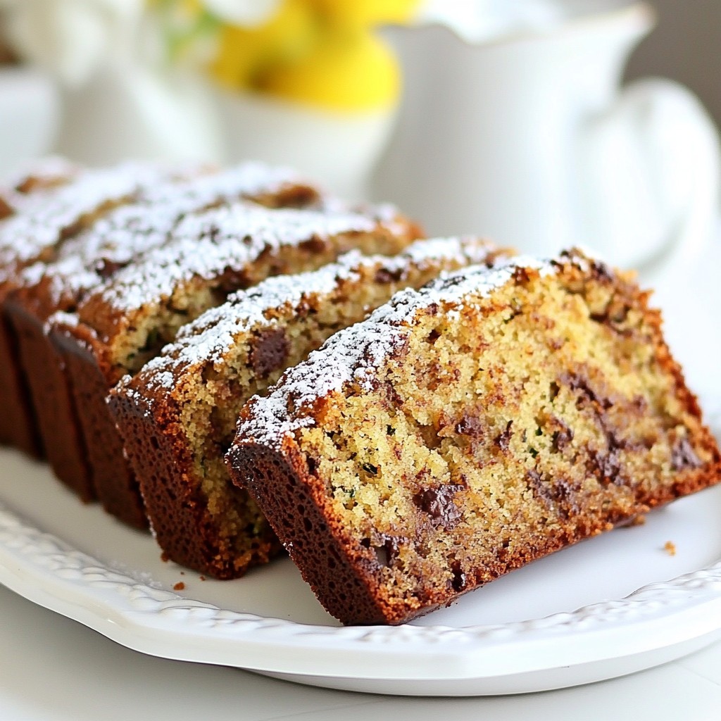 Chocolate Chip Zucchini Bread Soft and Moist Delight
