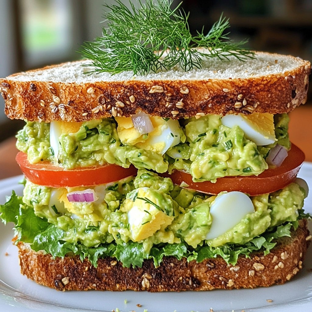 Avocado Egg Salad Sandwiches Fresh and Simple Recipe