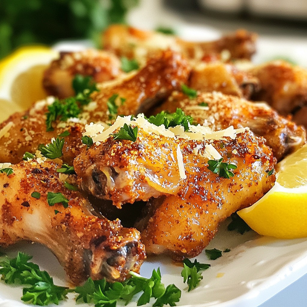 Irresistible Air Fryer Garlic Parmesan Wings Recipe