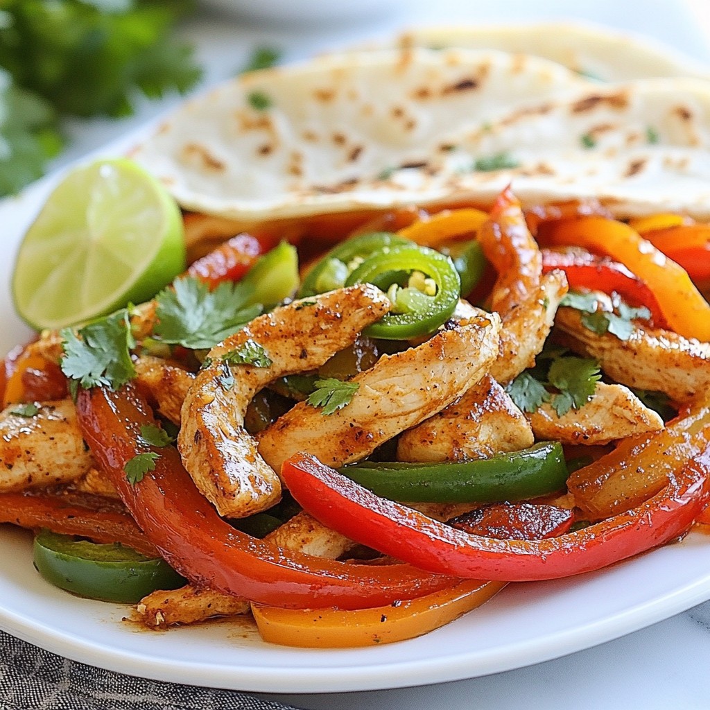 Jalapeño Lime Chicken Fajitas Flavorful and Easy Dish