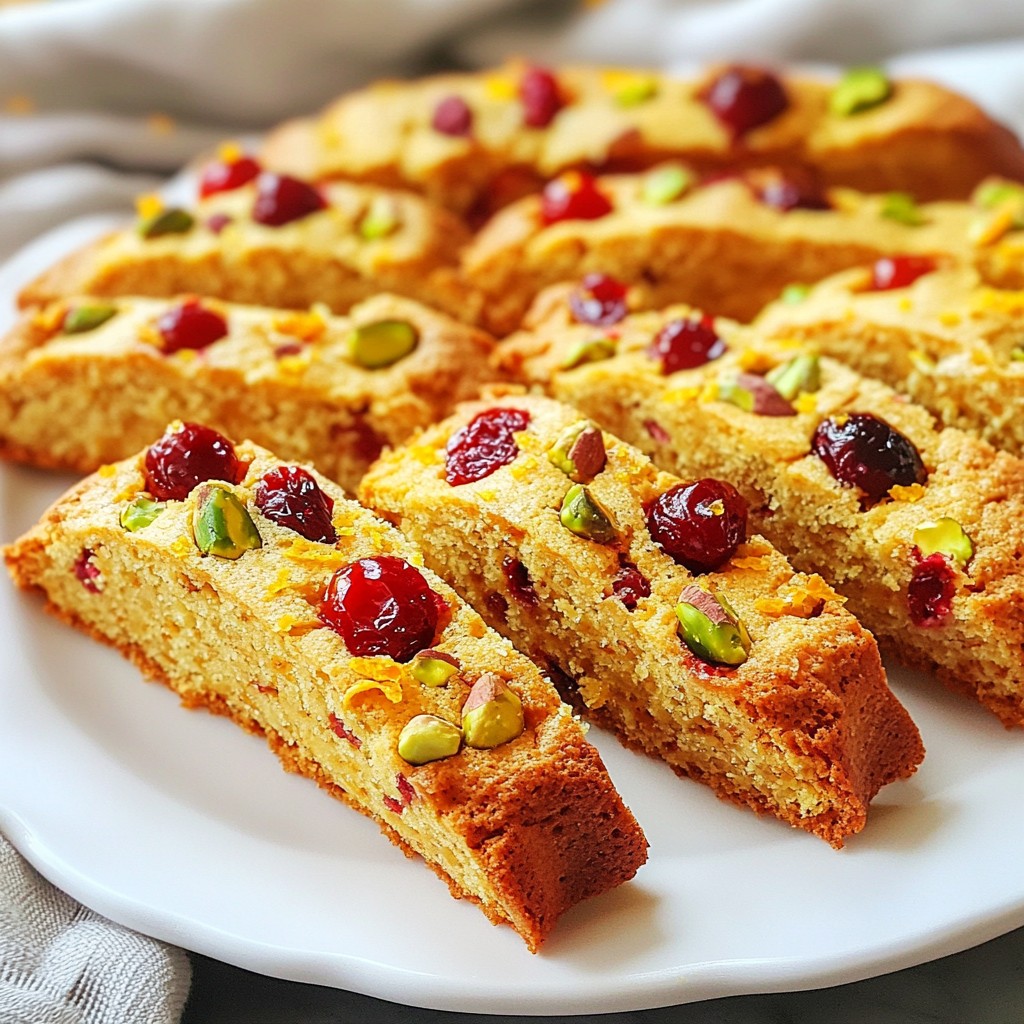 Orange Cranberry Pistachio Biscotti Simple Delight