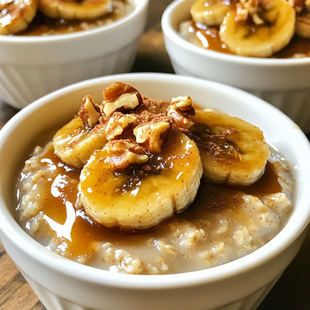 Caramelized Banana Oatmeal Flavorful Morning Delight