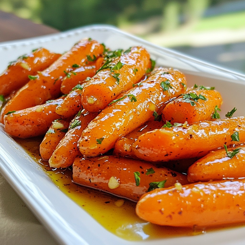 Honey Garlic Glazed Carrots Flavorful Side Dish Delight