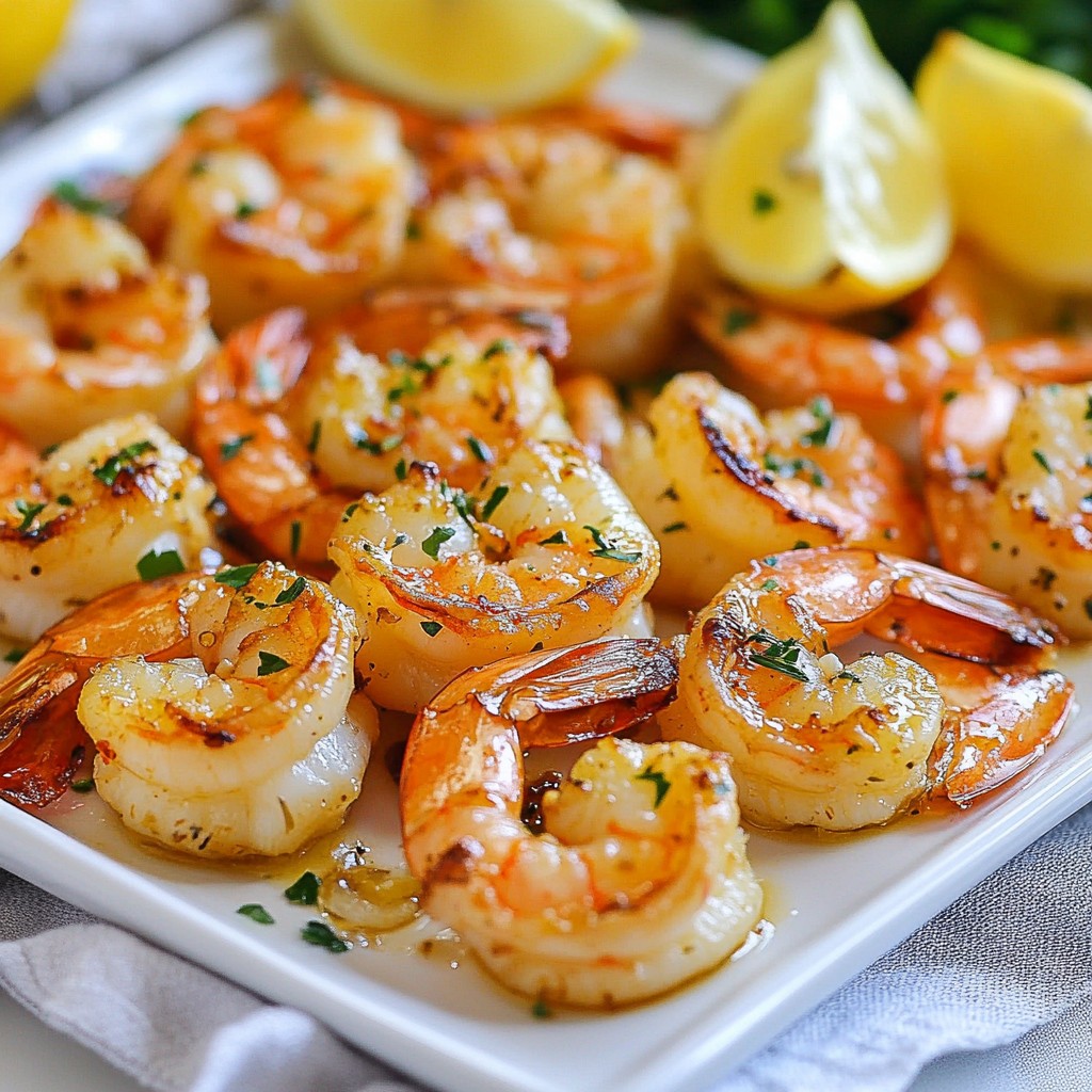 Lemon Garlic Roasted Shrimp Tasty Dinner Delight