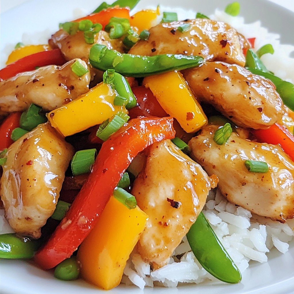 Orange Glazed Chicken Stir Fry Savory and Easy Dish