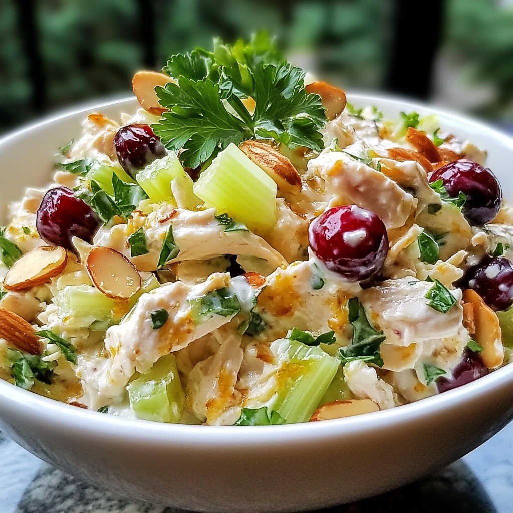 Cranberry Almond Chicken Salad Simple and Refreshing