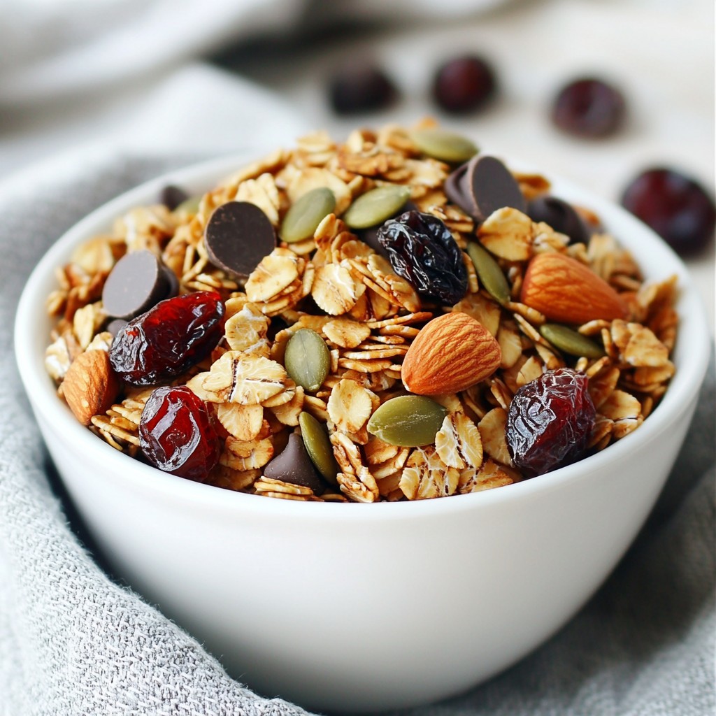 Chocolate Cherry Granola Tasty and Nutritious Snack