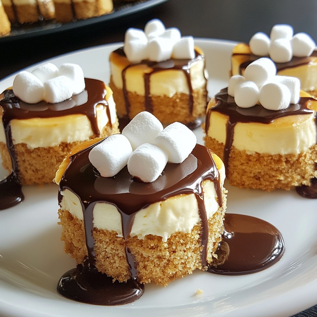 Mini S’mores Cheesecakes Irresistible Bite-Sized Treats