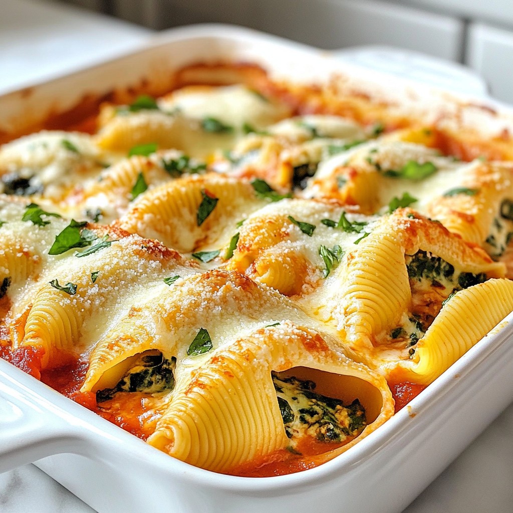 Spinach Ricotta Stuffed Shells Flavorful Dinner Delight
