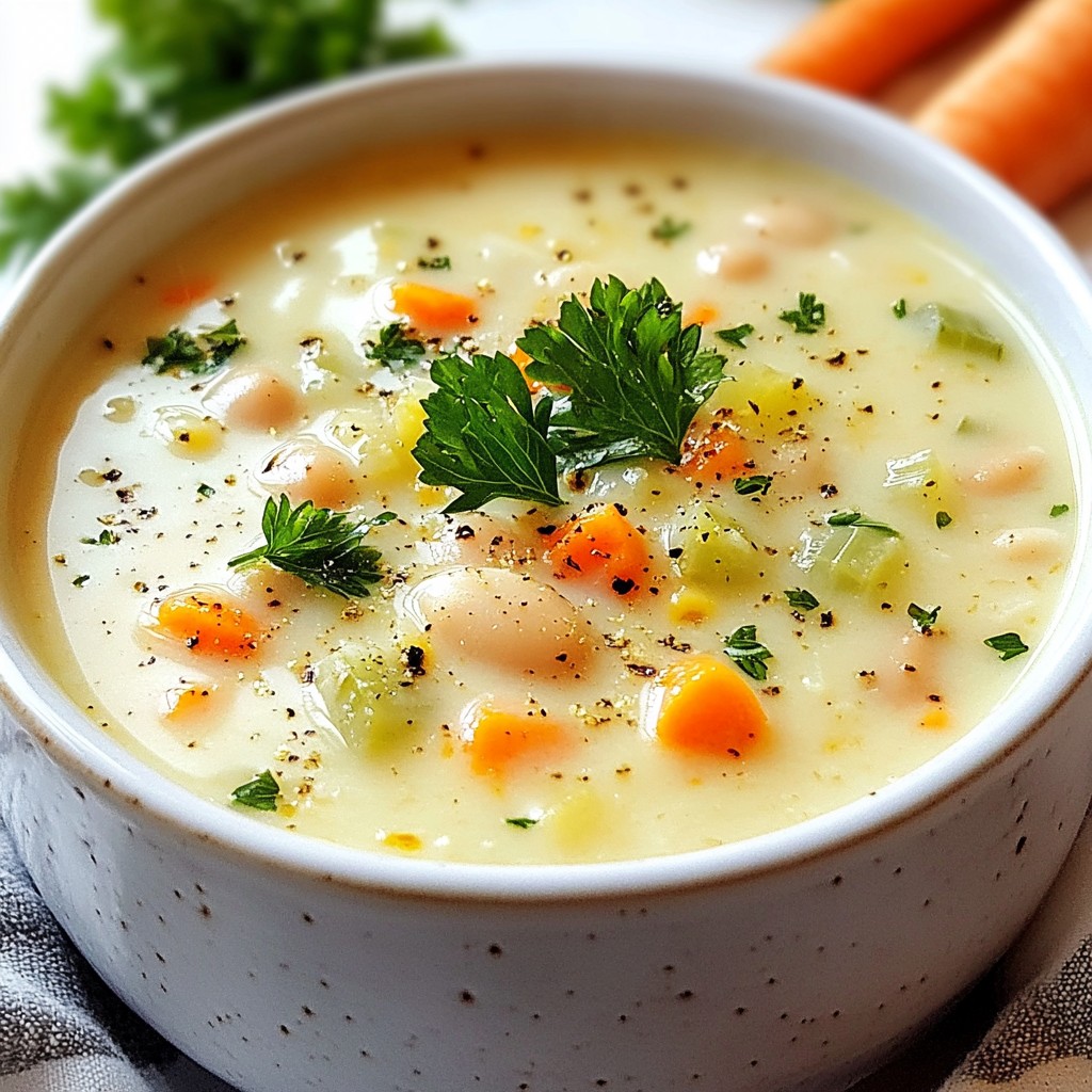 Creamy White Bean Soup Hearty and Nourishing Delight