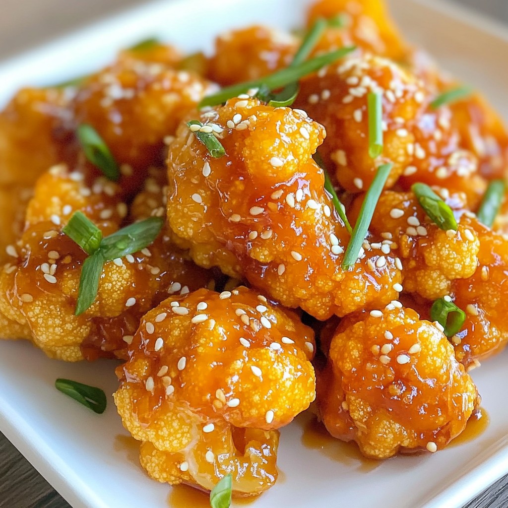 Sticky Orange Cauliflower Flavorful and Easy Recipe