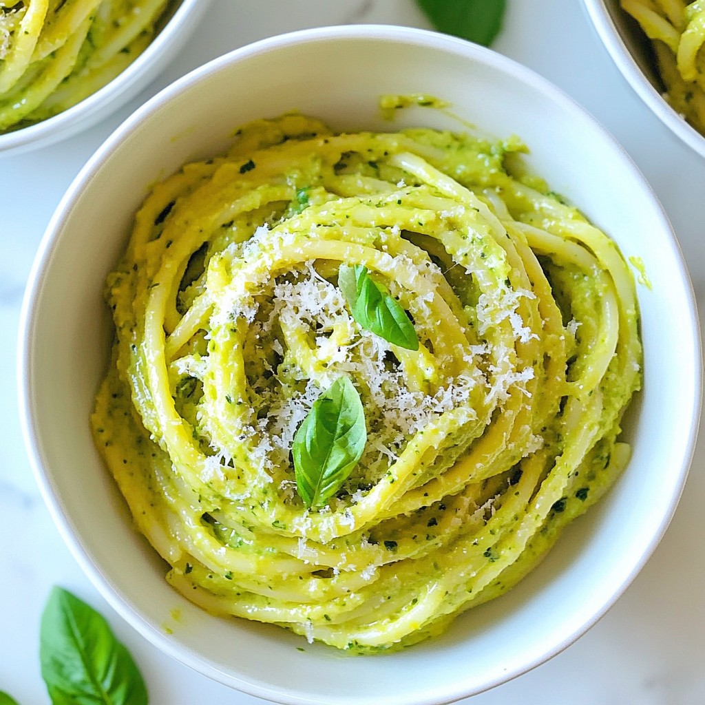 Creamy Avocado Pasta Sauce Simple and Delicious Dish