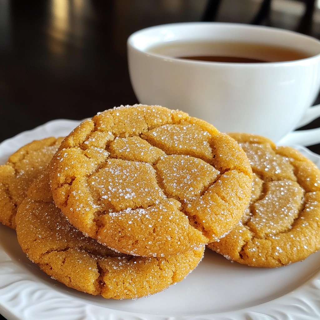 Chewy Ginger Molasses Cookies Simple and Delicious Treat