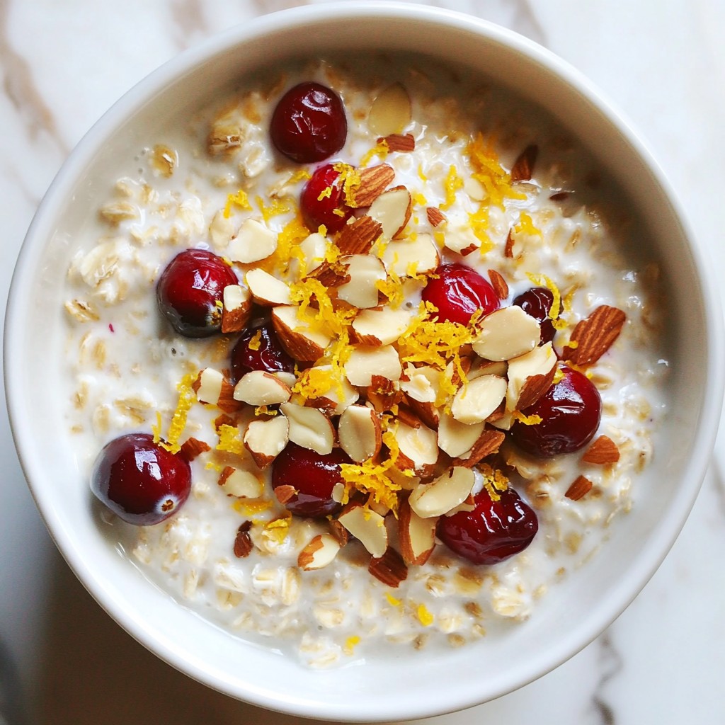 Cranberry Orange Overnight Oats Easy and Tasty Recipe