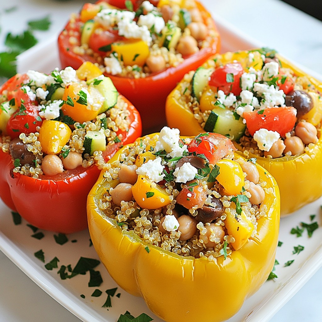 Mediterranean Stuffed Peppers Flavorful and Simple Meal