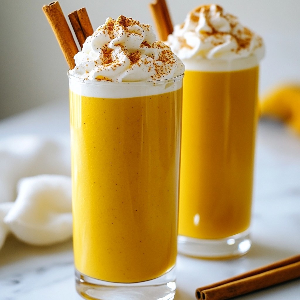 Pumpkin Pie Smoothie Rich and Creamy Delight