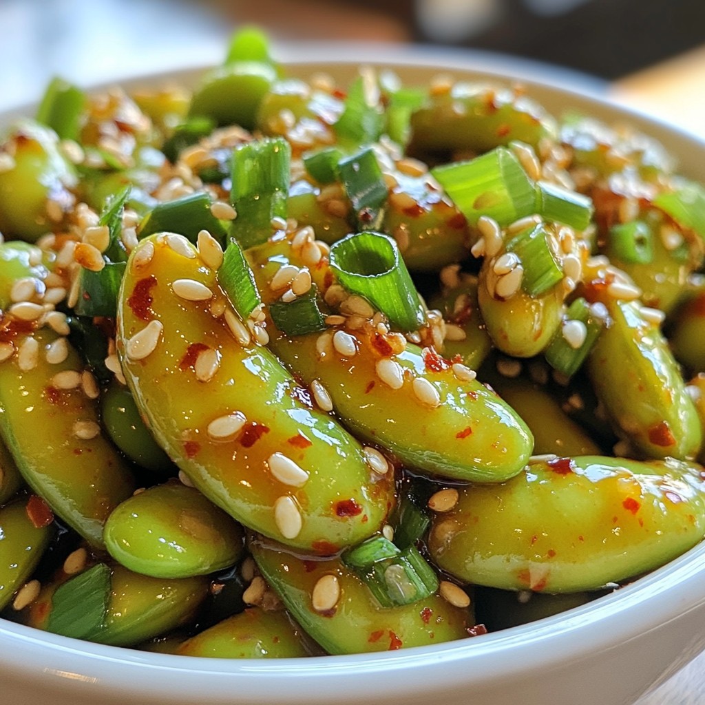 Garlic Sriracha Edamame Perfect Flavor Boost