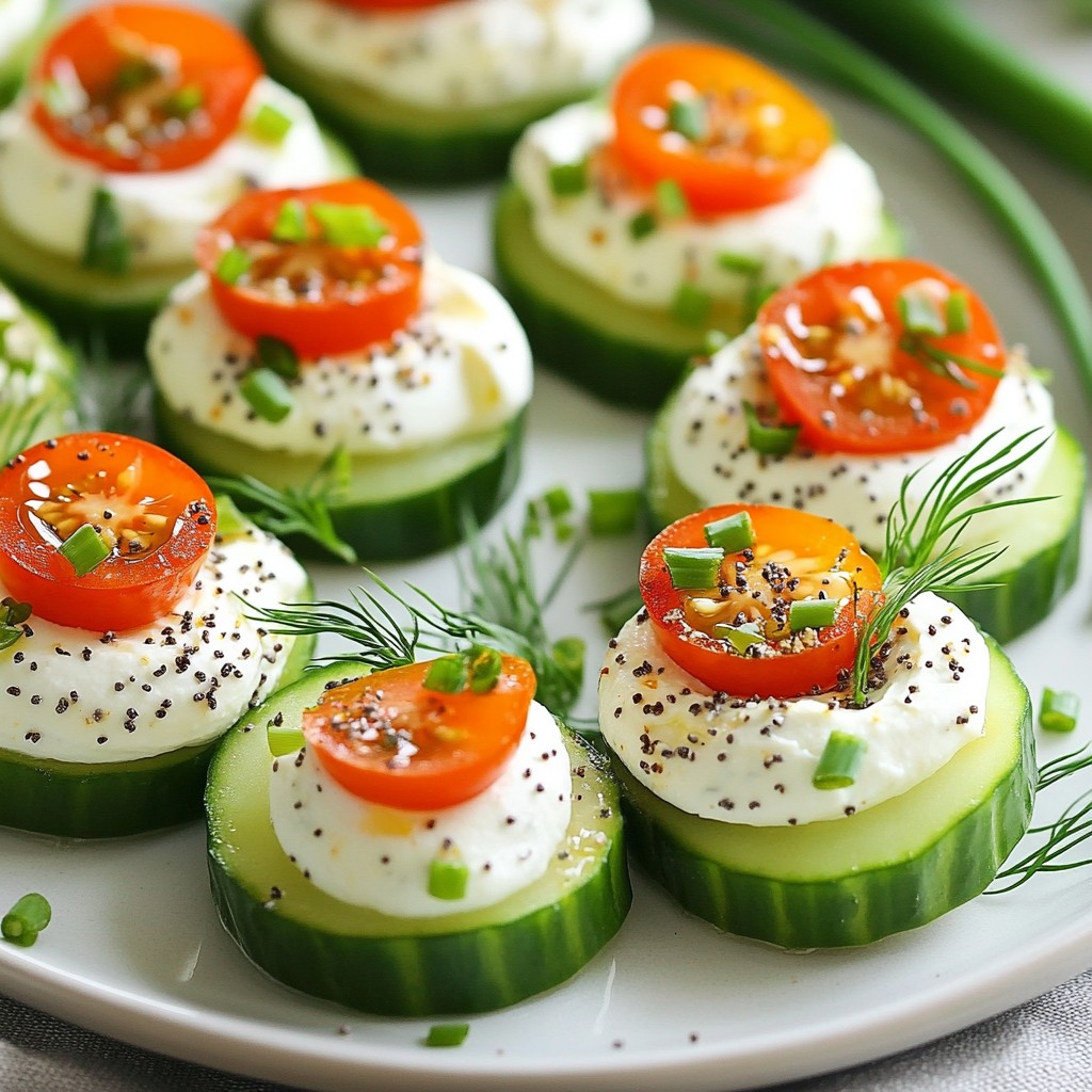 Everything Bagel Cucumber Bites Easy and Flavorful Snack