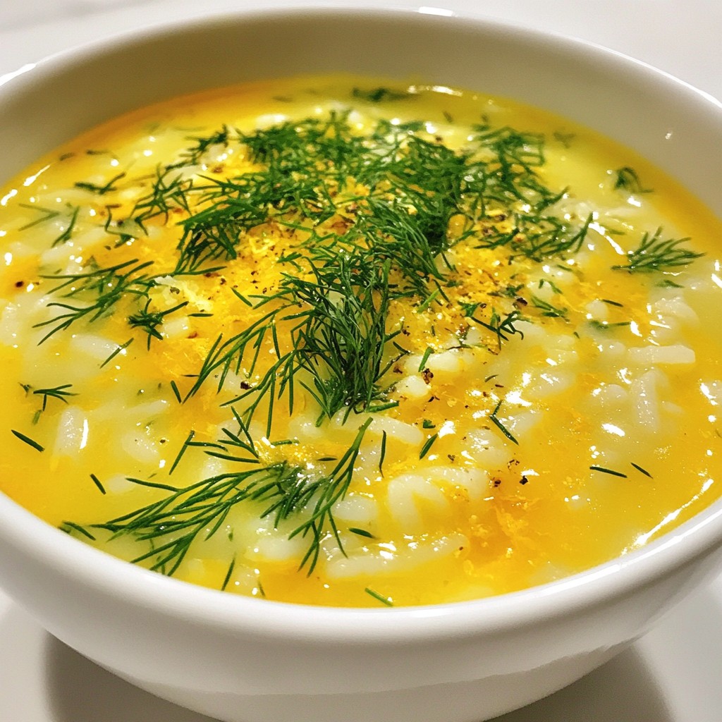 Greek Lemon Rice Soup Flavorful Comfort Dish