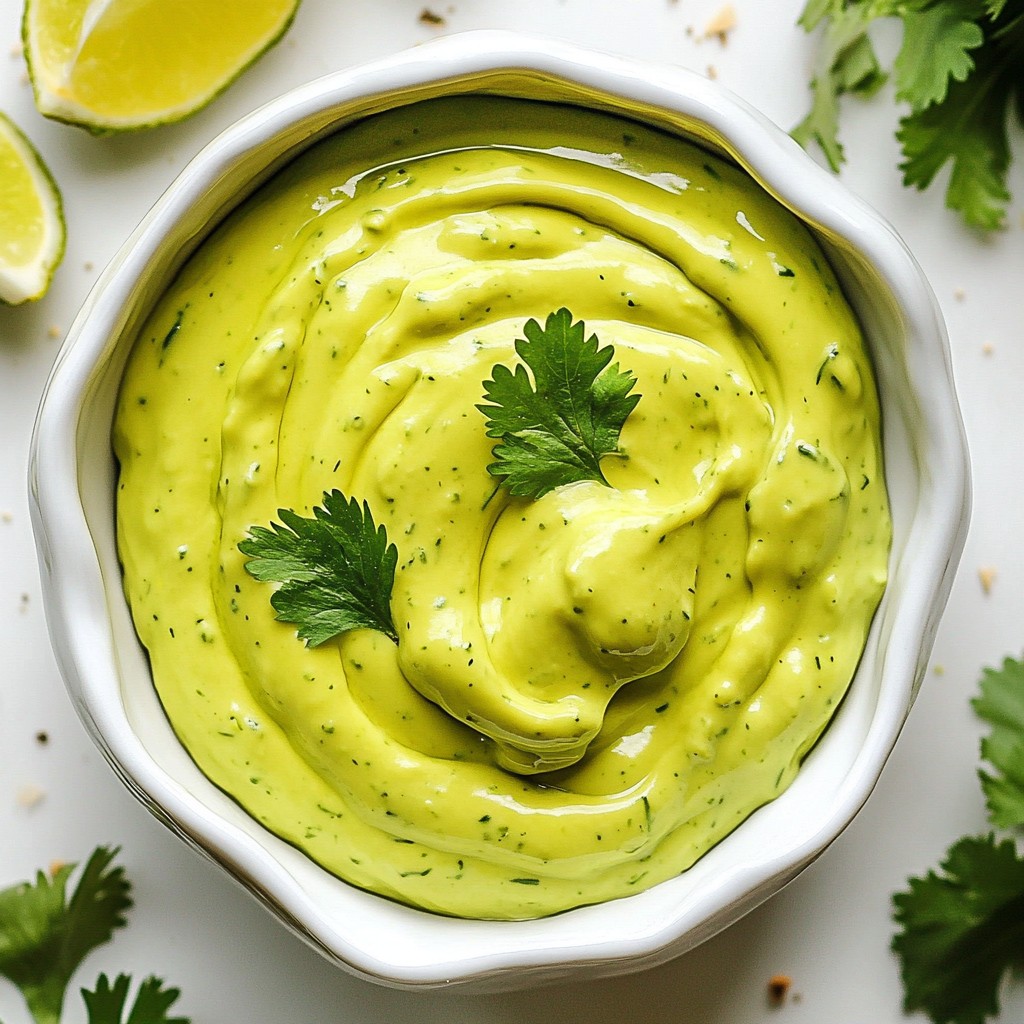 Creamy Avocado Cilantro Dressing Easy and Flavorful Recipe